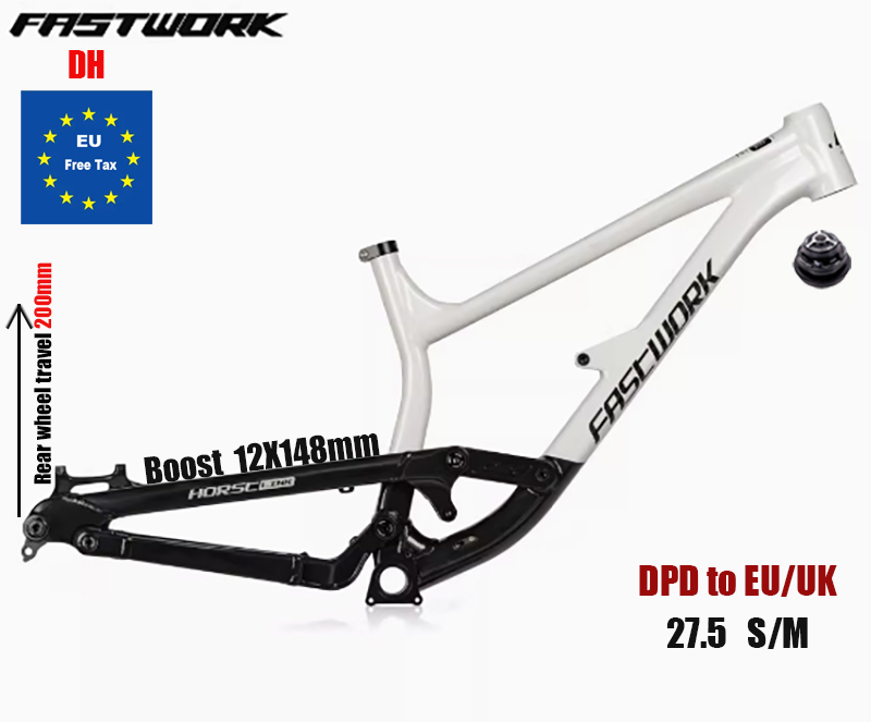 Mountain Biking In The Uk - DH Full Suspension Frame Aluminum Bike
