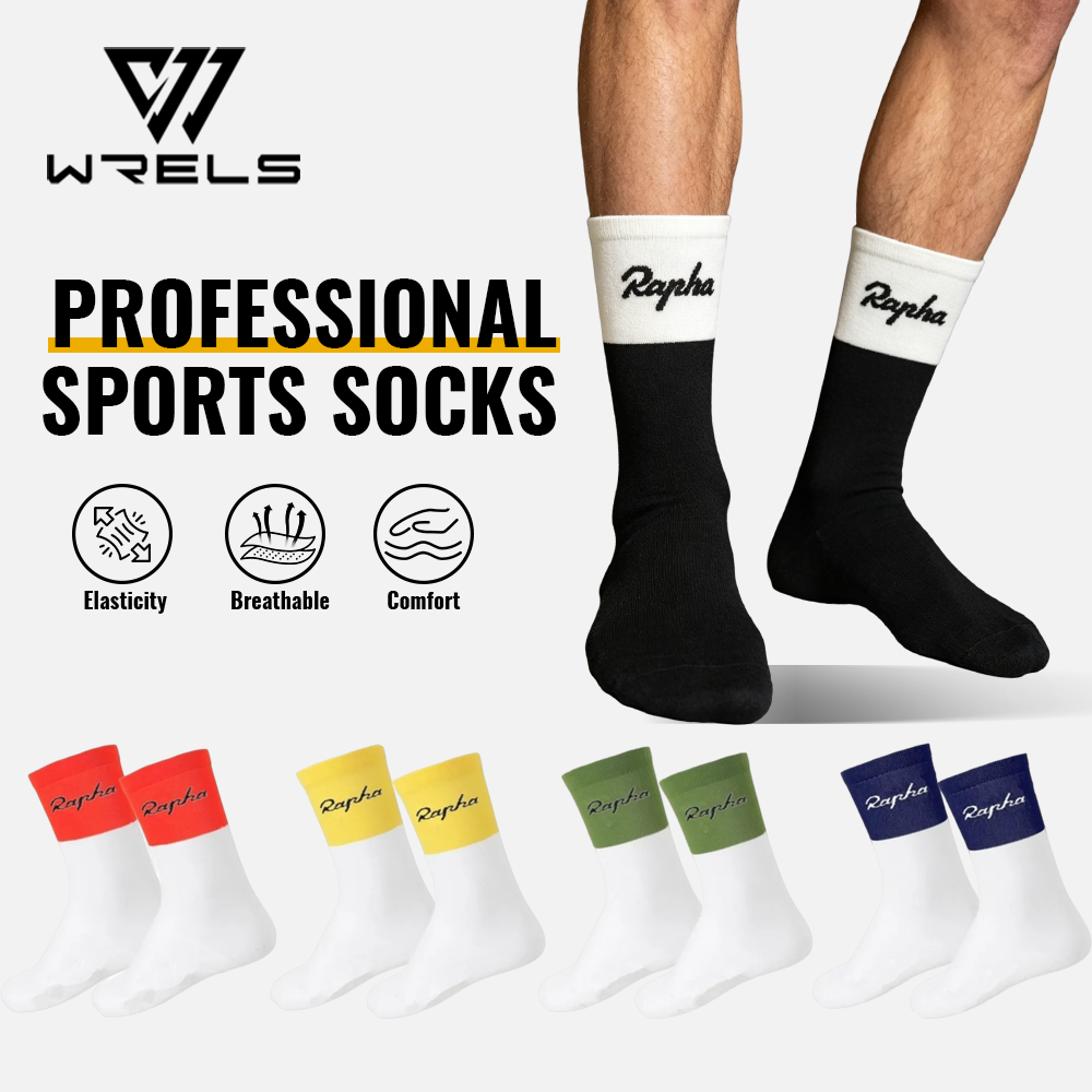 Mountain Biking Socks - WRELS 1/2/3 Pairs Football Socks Anti-Blister
