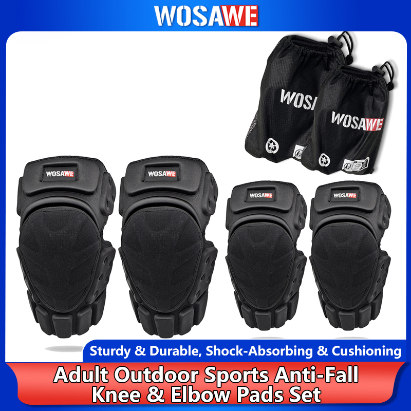 Mountain Biking Knee And Elbow Pads - WOSAWE Motorcycle Knee Pads Elbow Pads