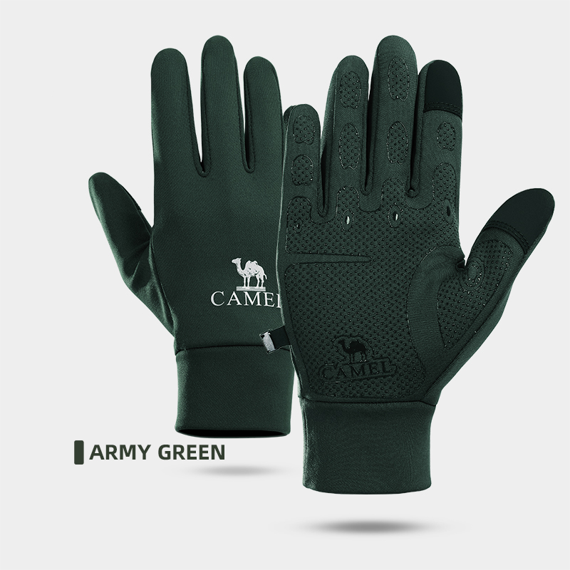 Mountain Biking Gloves Mens - GOLDEN CAMEL Cycling Hiking Gloves Touchscreen