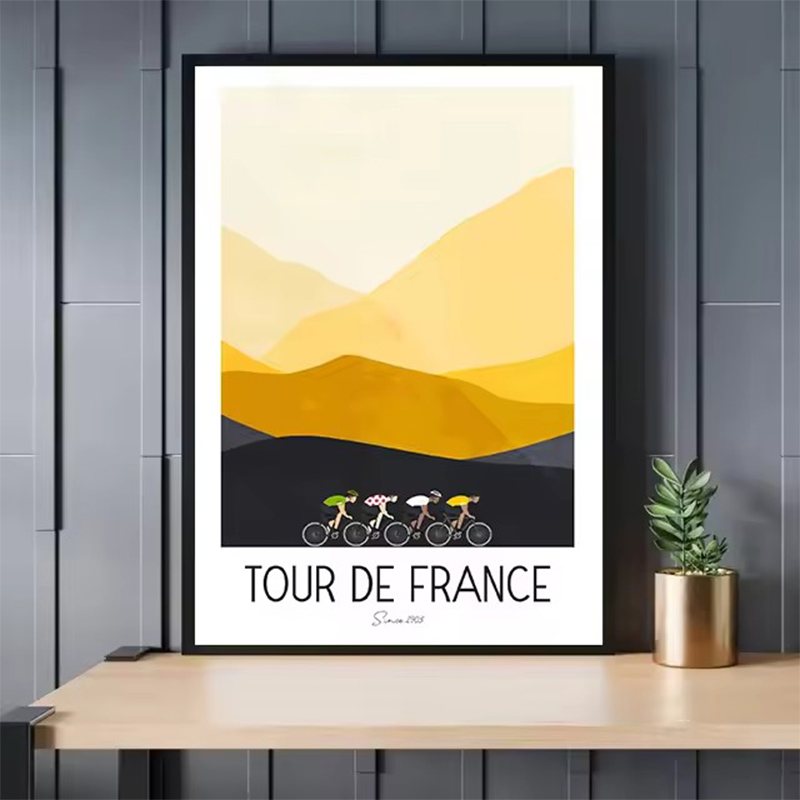 Watercolor Cycling Race Cyclis - Mountain Biking France incelemesi ve fiyatı