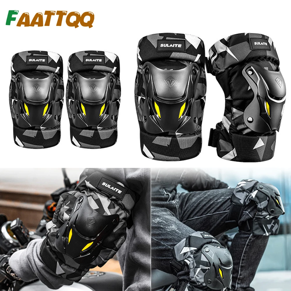 FAATTQQ 1Pair Motorcycle Elect - Mountain Biking Knee And Elbow Pads incelemesi ve fiyatı