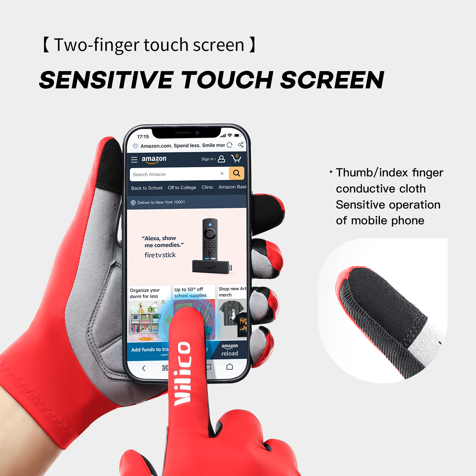 Touch Screen Long Full Fingers - Mountain Biking Gloves Mens incelemesi ve fiyatı