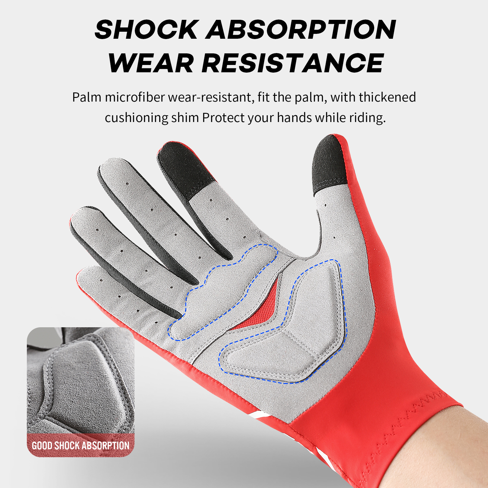 Touch Screen Long Full Fingers - Mountain Biking Gloves Mens incelemesi ve fiyatı