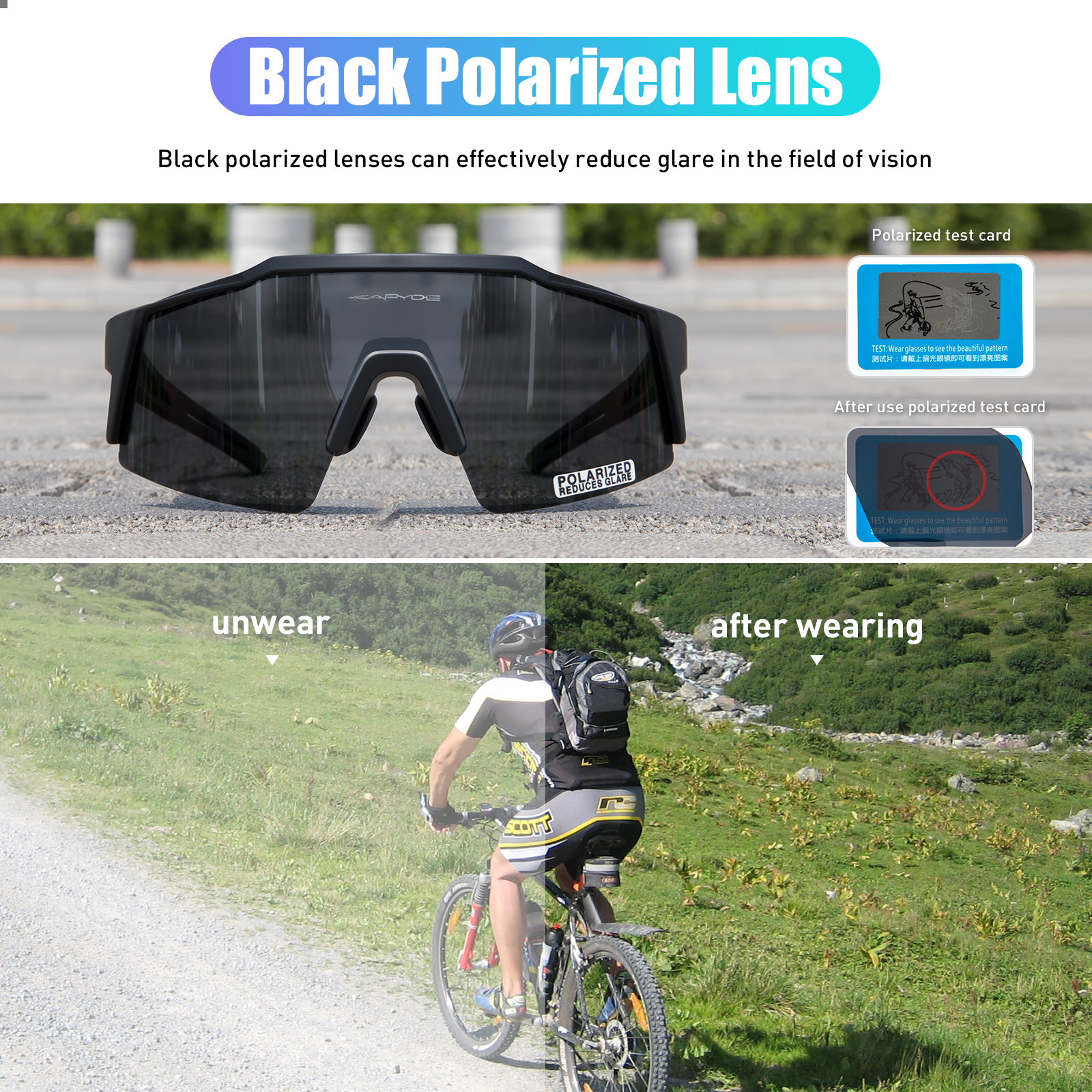 Kapvoe Road Driving Bike Sport - Mountain Biking Goggles incelemesi ve fiyatı