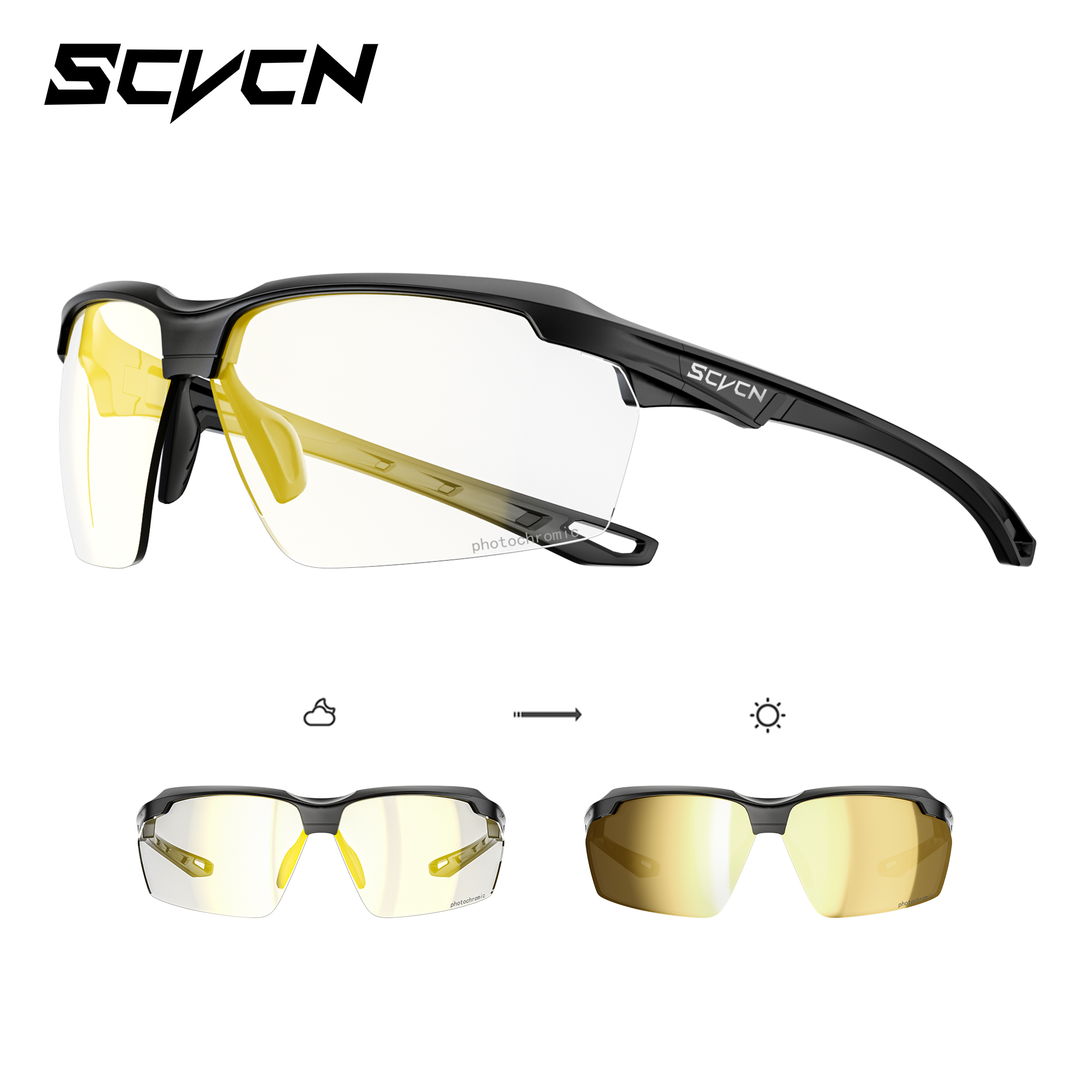 SCVCN UV400 Photochromic Hikin - Mountain Biking Goggles incelemesi ve fiyatı