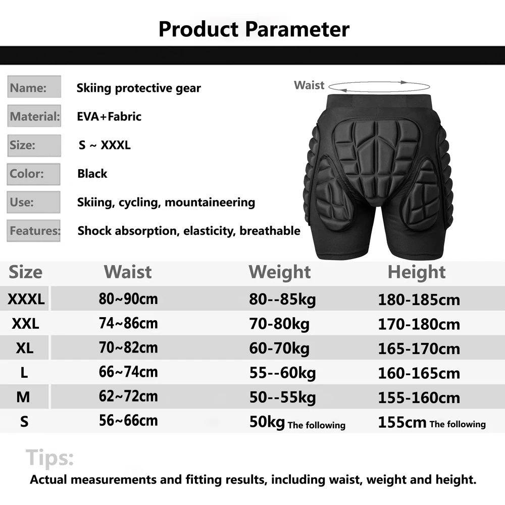 New Ski Shorts Skating Hip Pro - Mountain Biking Knee And Elbow Pads incelemesi ve fiyatı