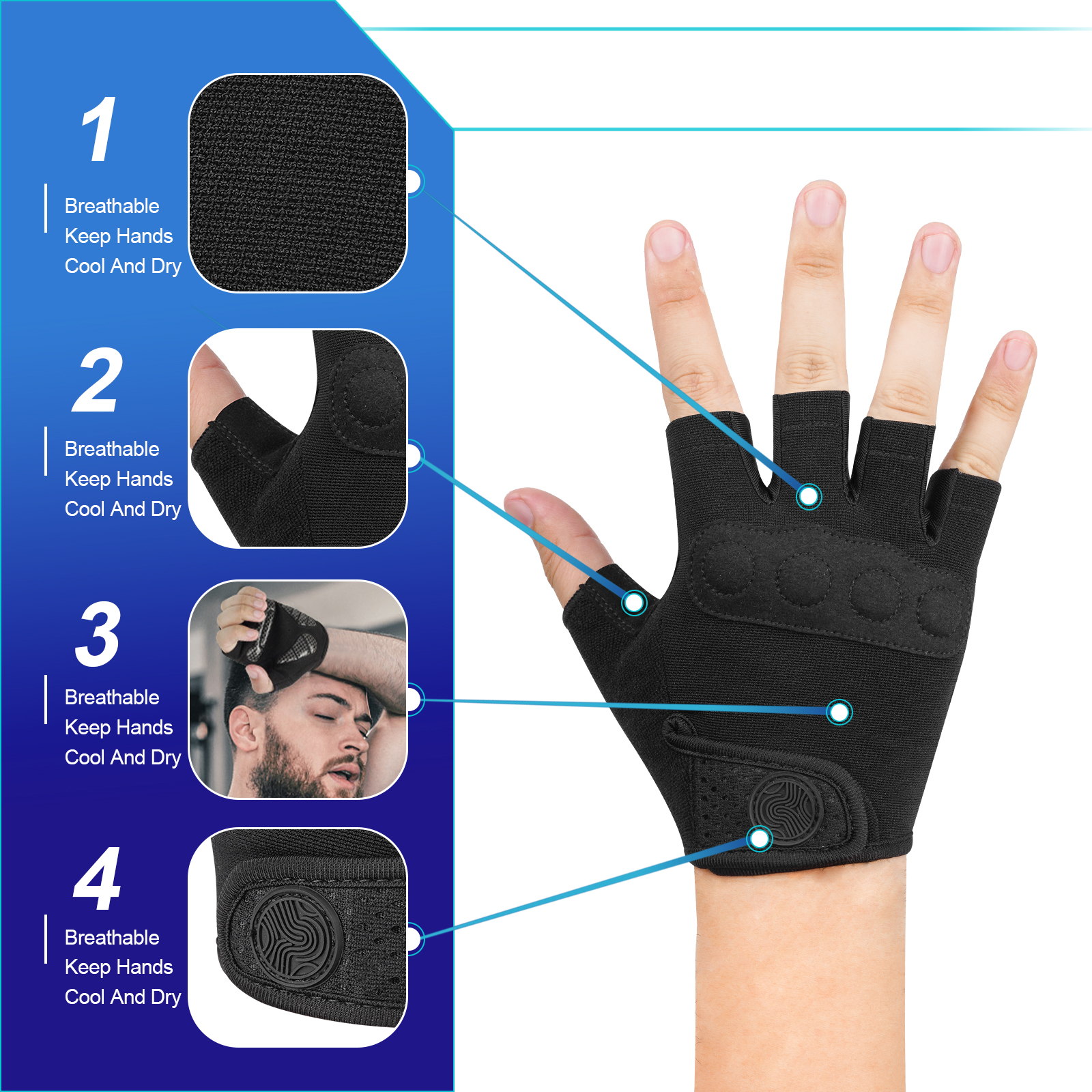MOREOK Bike Gloves Breathable  - Mountain Biking Gloves Mens incelemesi ve fiyatı