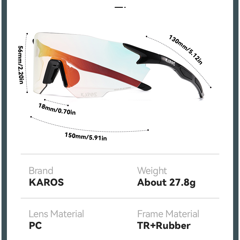 KAROS Photochromic Cycling Gla - Mountain Biking Goggles incelemesi ve fiyatı