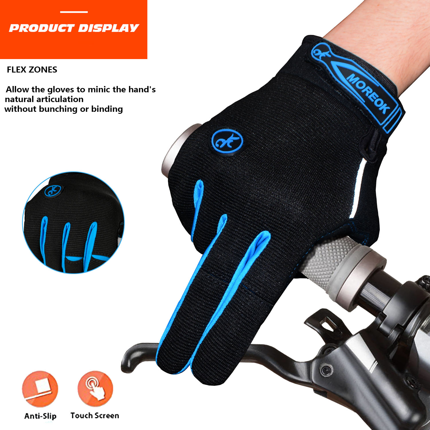 MOREOK Cycling Gloves Gel Shoc - Mountain Biking Gloves Mens incelemesi ve fiyatı